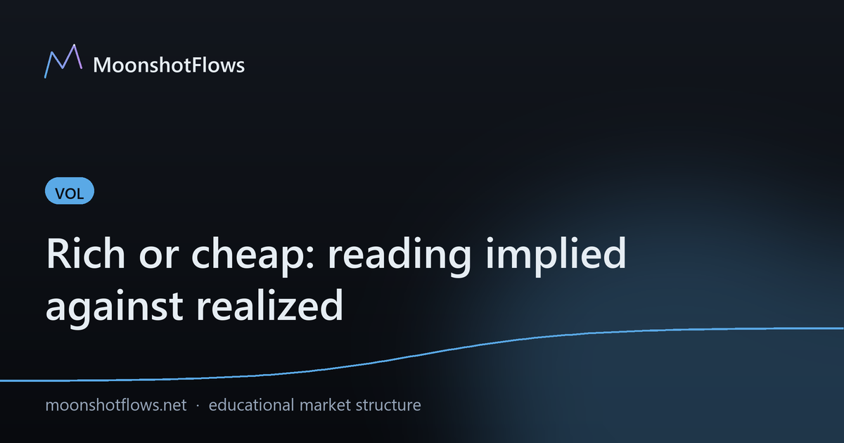 Rich or cheap: reading implied against realized